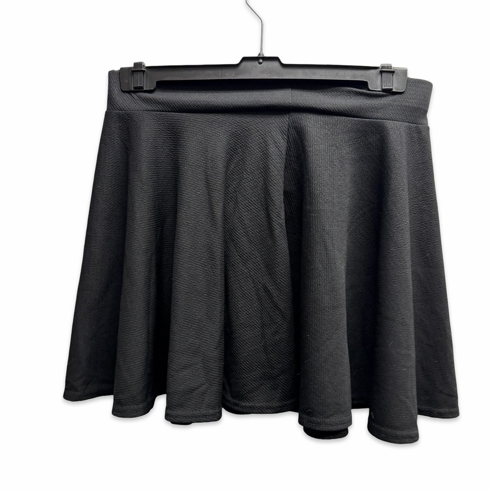 Elegant Black Skater Skirt